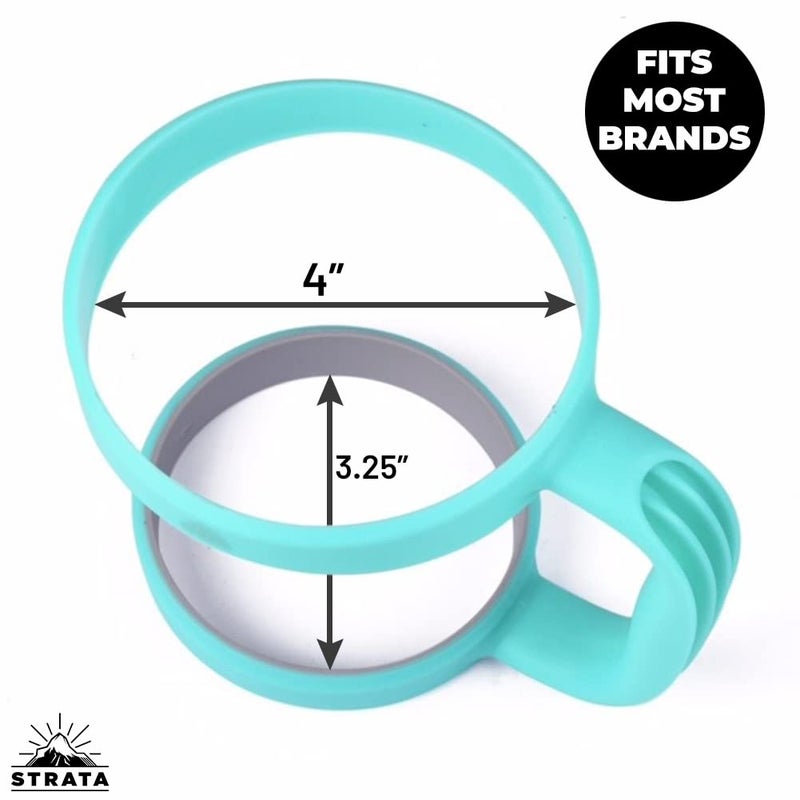 STRATA CUPS 30oz Tumbler Handle (Teal) Available For 30oz YETI Tumbler, OZARK TRAIL, Rambler Tumbler - BPA FREE - Image 2